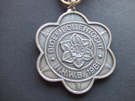 N.H.W.B.(Noord-Hollandse Wandelbond) bloembollentocht 1981 ( narcis